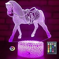 girls horse lamp