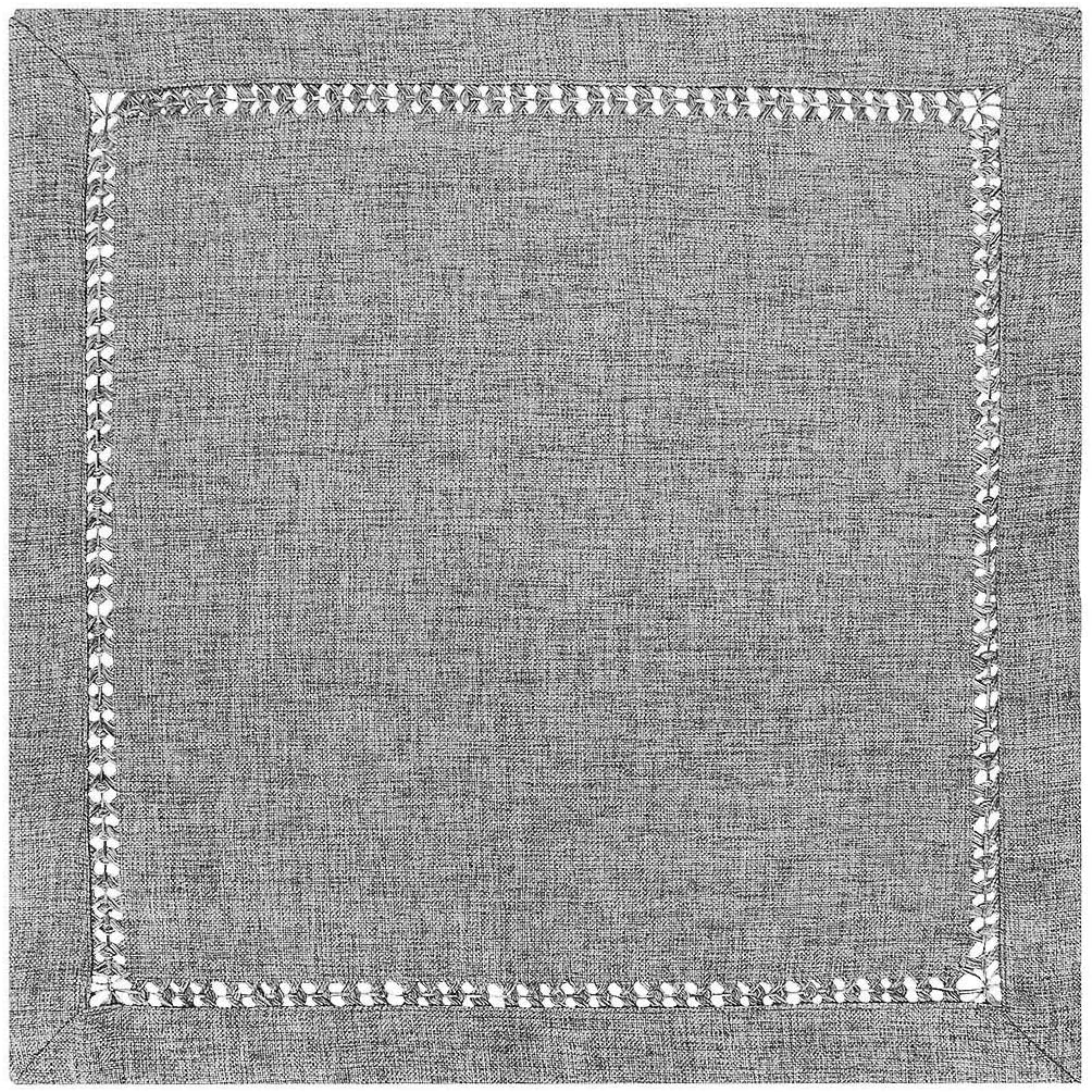 Grelucgo Handmade Hemstitch Gray Dining Table Runner Or Dresser Scarf, Rectangular 14 by 48 Inch: Home & Kitchen