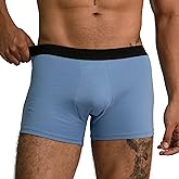 ayaecofashion Men's Organic Pima Cotton Boxer Briefs | Sky Blue/XL