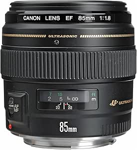 Canon EF 85mm f/1.8 USM Medium Telephoto Lens for Canon SLR Cameras - Fixed