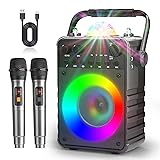 Peski Karaoke Machine with 2 Wireless