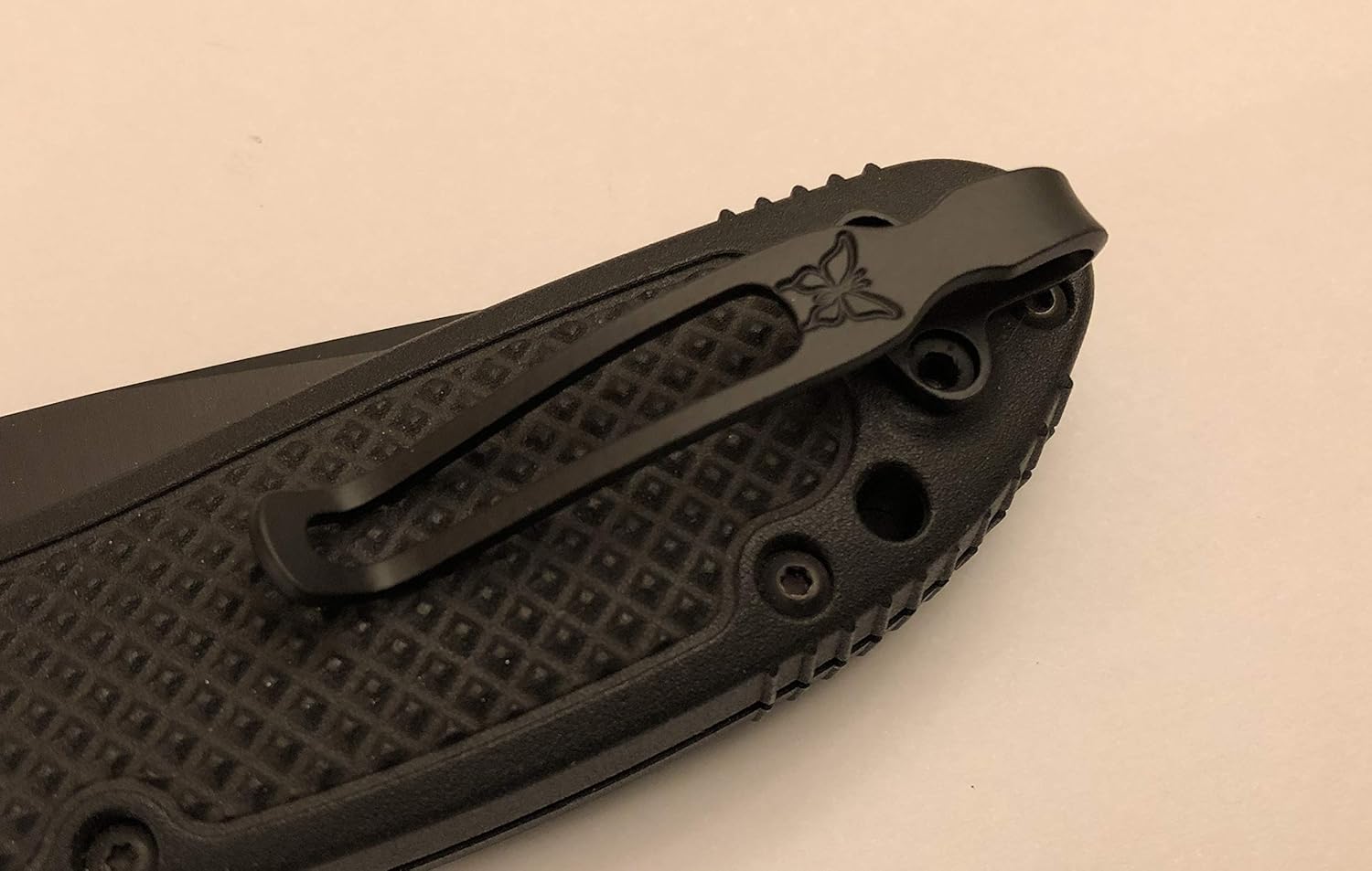 Black Titanium Deep Pocket Clip For Benchmade Griptilian