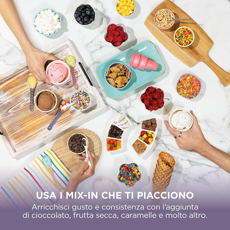 CREAMi Scoop & Swirl, Gelatiera con 13 Programmi, Oro Chiaro