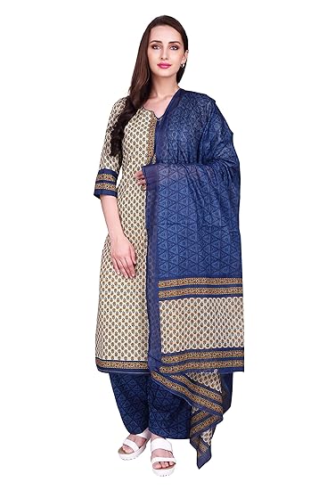 Womens Pure Cotton Printed Fully stitched Salwar Suit
