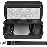 Case Compatible with Apple 2024 Mac mini M4/ M4 Pro Chip Desktop Computer, Hard Electronics Organizer Fits for Keyboard, Magic Mouse, Charger and Accessories (Box Only)-Black
