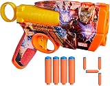 Nerf Marvel Iron Man Dart Blaster 2-Dart Capacity with 4 Darts Ages 8+ view 2