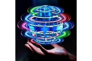 Tikduck Flying Orb Ball 2025 Toys Soaring Hover Pro Boomerang Galactic Fidget Cool Magic Hand Controlled Mini Drone Cosmic Globe Spinner Safe for 6 7 8 9 10+ Year Old Kids Outdoor Toys (Blue)