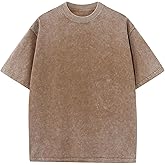 Acid Wash Tshirt Men,Men's Cotton T-Shirts,Streetwear Baggy Washed Unisex Tops,Acid Wash Casual Hip Hop Tops