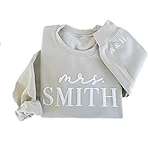 Up2ournecksinfabric - Bride Sweatshirt - Mrs Sweater - Honeymoon Outfit - Wedding Gift - Bride Crewneck - Miss to Mrs