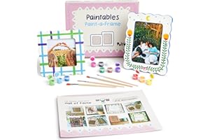 POTT'D Pott’d Paint-a-Frame Pottery Painting Kit - Personalised Photo Frame DIY Craft Set - Includes, Photo Frames, Paints, and Step-by-Step Guide