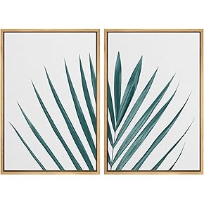 SIGNWIN Framed Wall Art Print Set Watercolor Style...