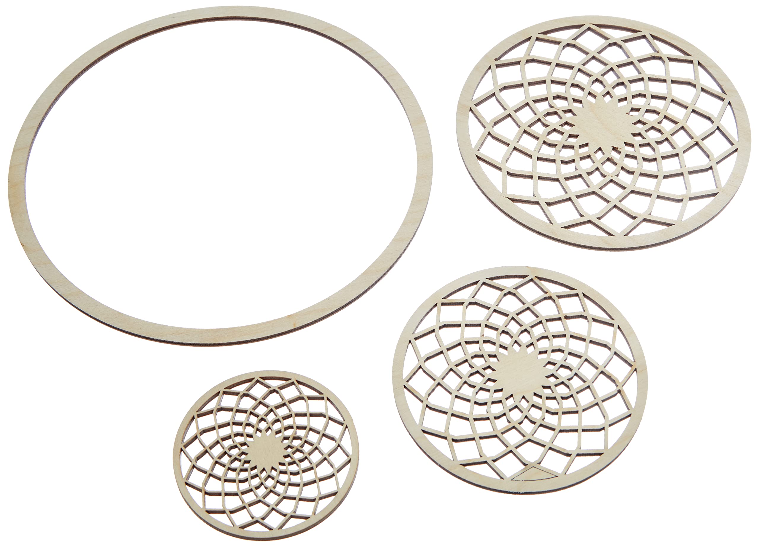 Rayher 62826000 W.disc"Dream" Filigree,FSC100%, Natural