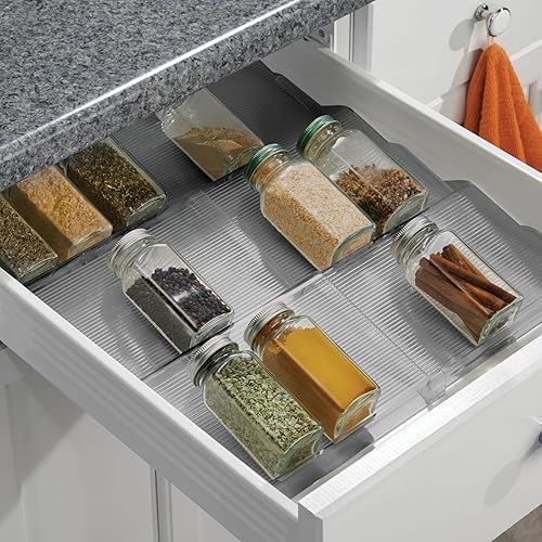 Kitchen Storage Angled Spice Rack Cabinet Spice Organizer 4-Tier