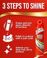Mr Sheen Multi Surface Polish Spray Spring Fresh 250ml Wood Plastic Glass view 7