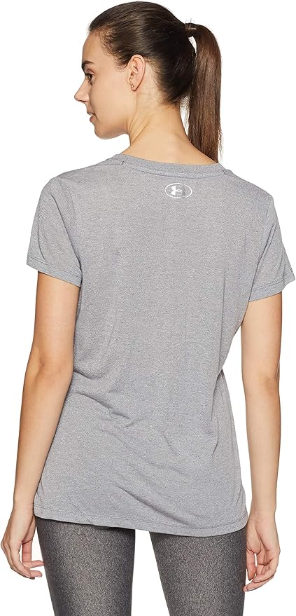 Under Armour 安德玛 UA Threadborne V领短袖 女子速干健身运动T恤 XS码2.9折.46 海淘转运到手约¥81