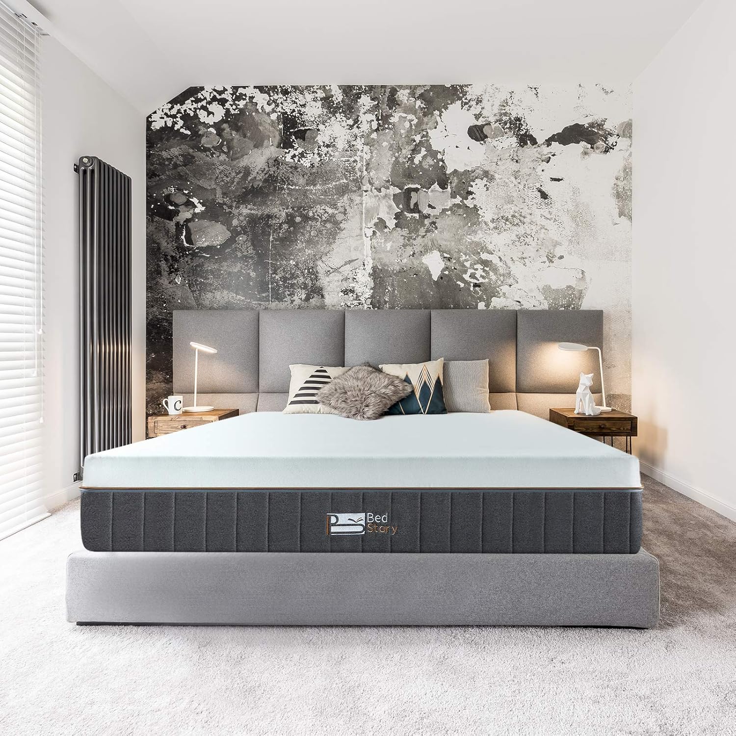 Compressed in a Small Box BedStory 12 Inch GelBamboo Charcoal Memory