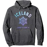 Iceland Reykjavik Vintage Icelandic Souvenir Pullover Hoodie