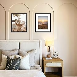 QOTIB 11x14 Picture Frame with 8x10 Mat