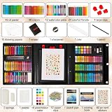 KINSPORY 290 PCS Art Set for Kids Deluxe Coloring Drawing Case Gift view 2