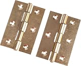 White Hinge Polished Brass Internal Lever Latch Door Handles 2 Sets 30-60mm Door view 9