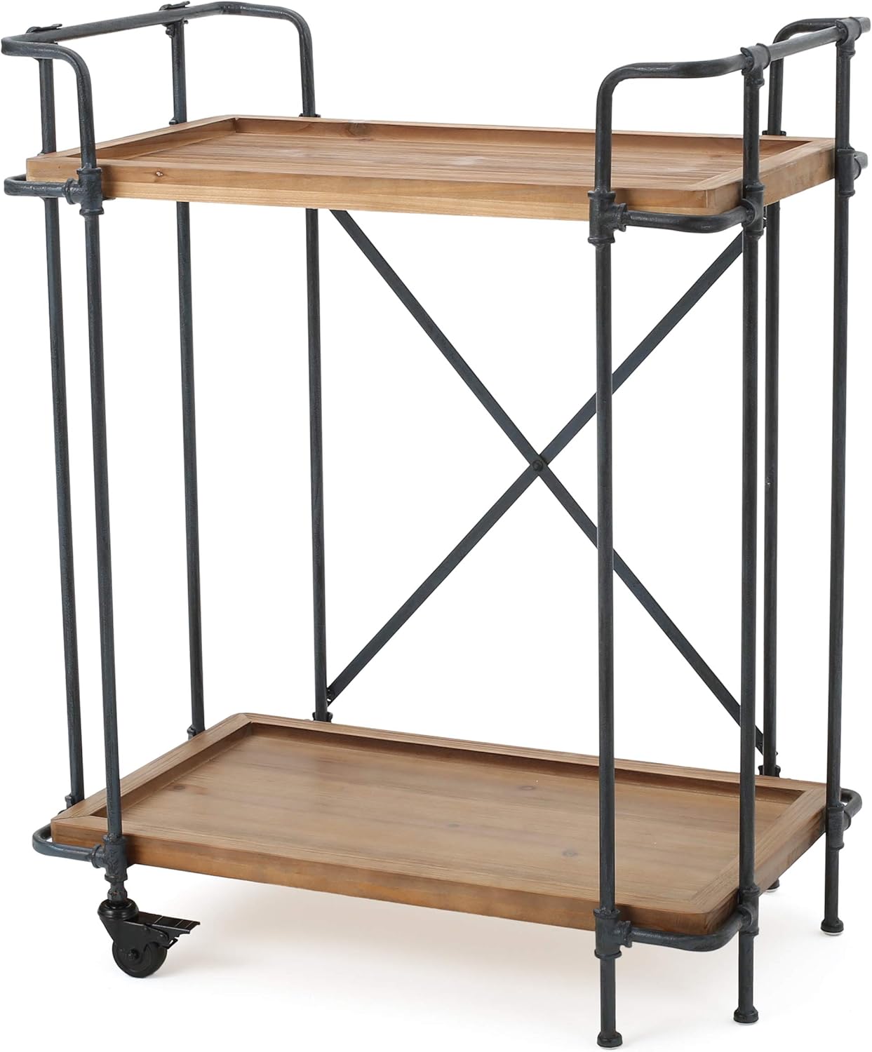outdoor teak bar cart on Amazon Com Christopher Knight Home Eden Outdoor Antique Finish Firwood And Iron Bar Cart Antique Home Kitchen