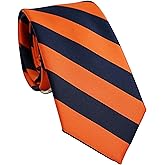 ZENXUS Striped Ties for Men, 3 inch Regular Ties with Stripes