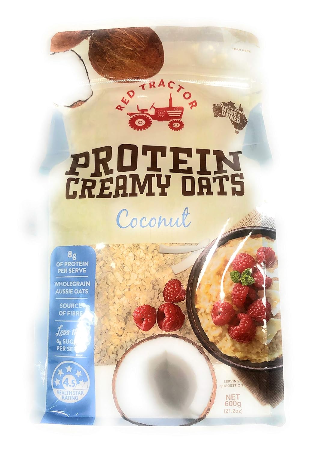 Red Tractor Foods Protein Creamy Oats Coconut