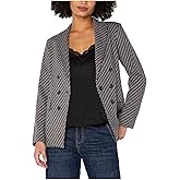 Liverpool Los Angeles Knit Jacquard Faux Double Breasted Blazer