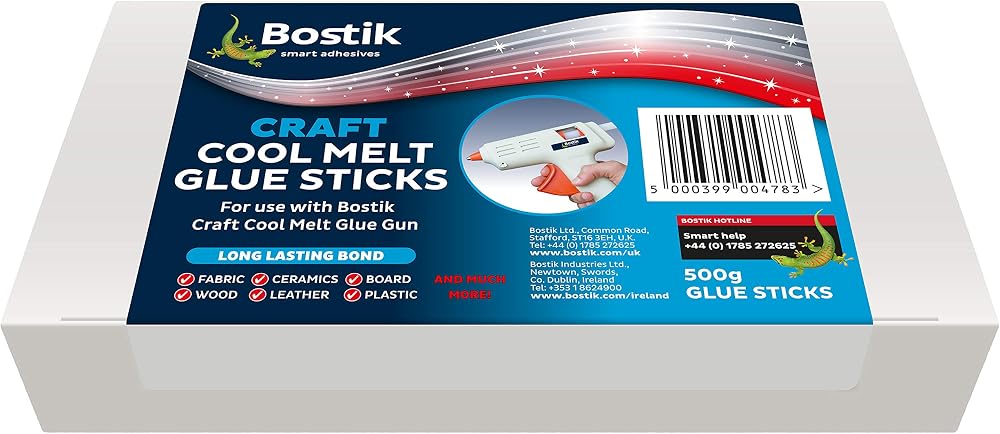 Bostik Craft Cool Melt Glue Sticks Pack of 26 for Craft Glue Gun
