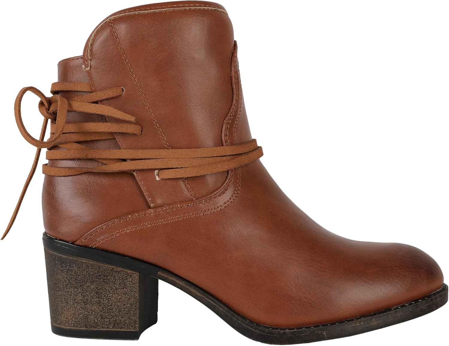 vintage low heel boots