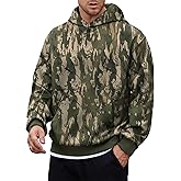 Herberton Men's Camo Hoodie Forest Print Midweight Soft Casual Hooded Pullover with Pocket (S-XXL)