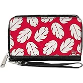 Buckle-Down Women's PU Zip Around Wallet Rectangle-Lilo & Stitch, 7.5"x4.5"