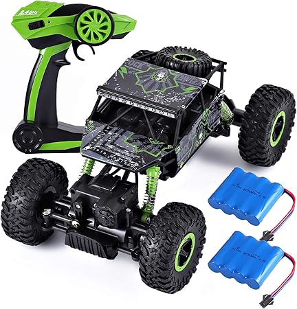 Amazon ラジコンカー Rcカー 2 4ghz 4wd オフロードリモコンカー ラジコンオフロード 四駆 電動オフロードバギー バギー 男の子向け 乗り越え抜群 子供向け おもちゃ 贈り物 グリーン ラジコン ドローン 通販