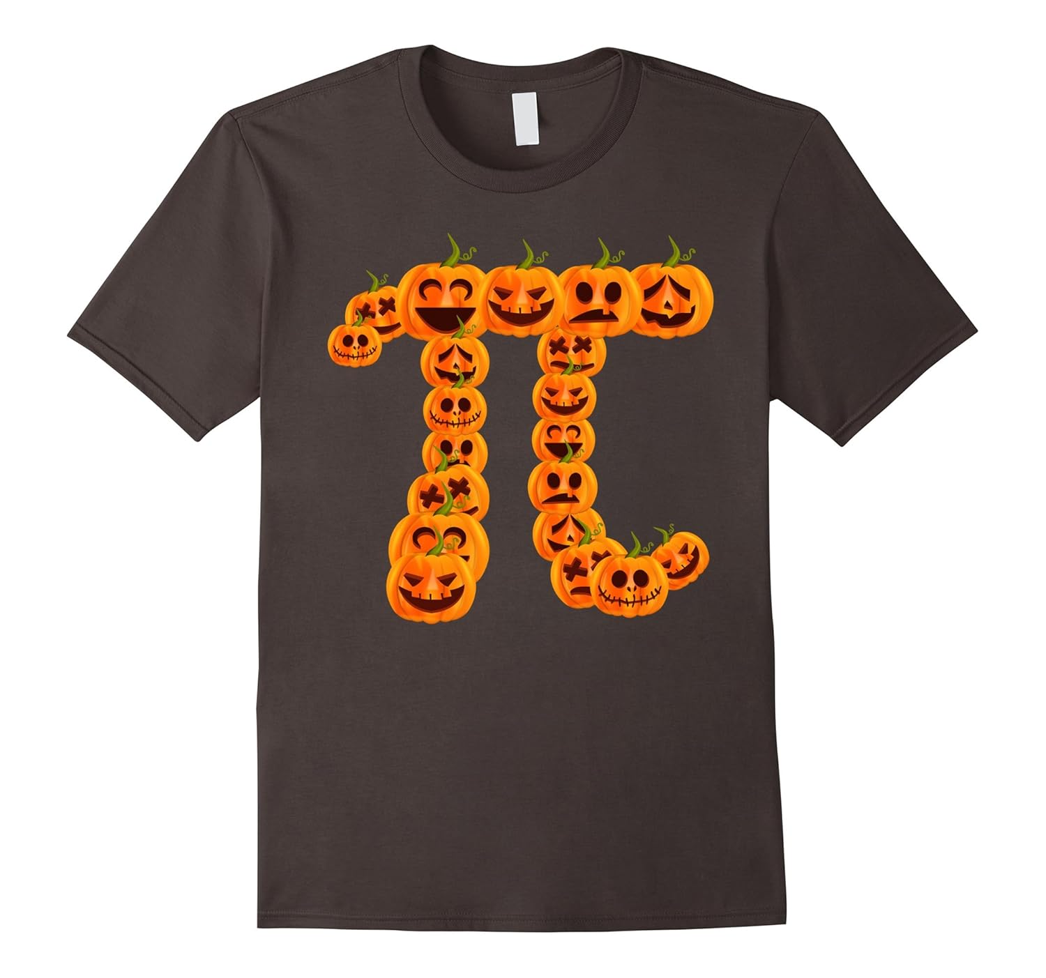 Pumpkin Pi Algebra Math Symbol Funny Halloween T-shirt Tee-Rose