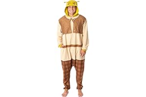 INTIMO DreamWorks Shrek Mens' Movie Film Character Costume Footless Sleep Union Suit