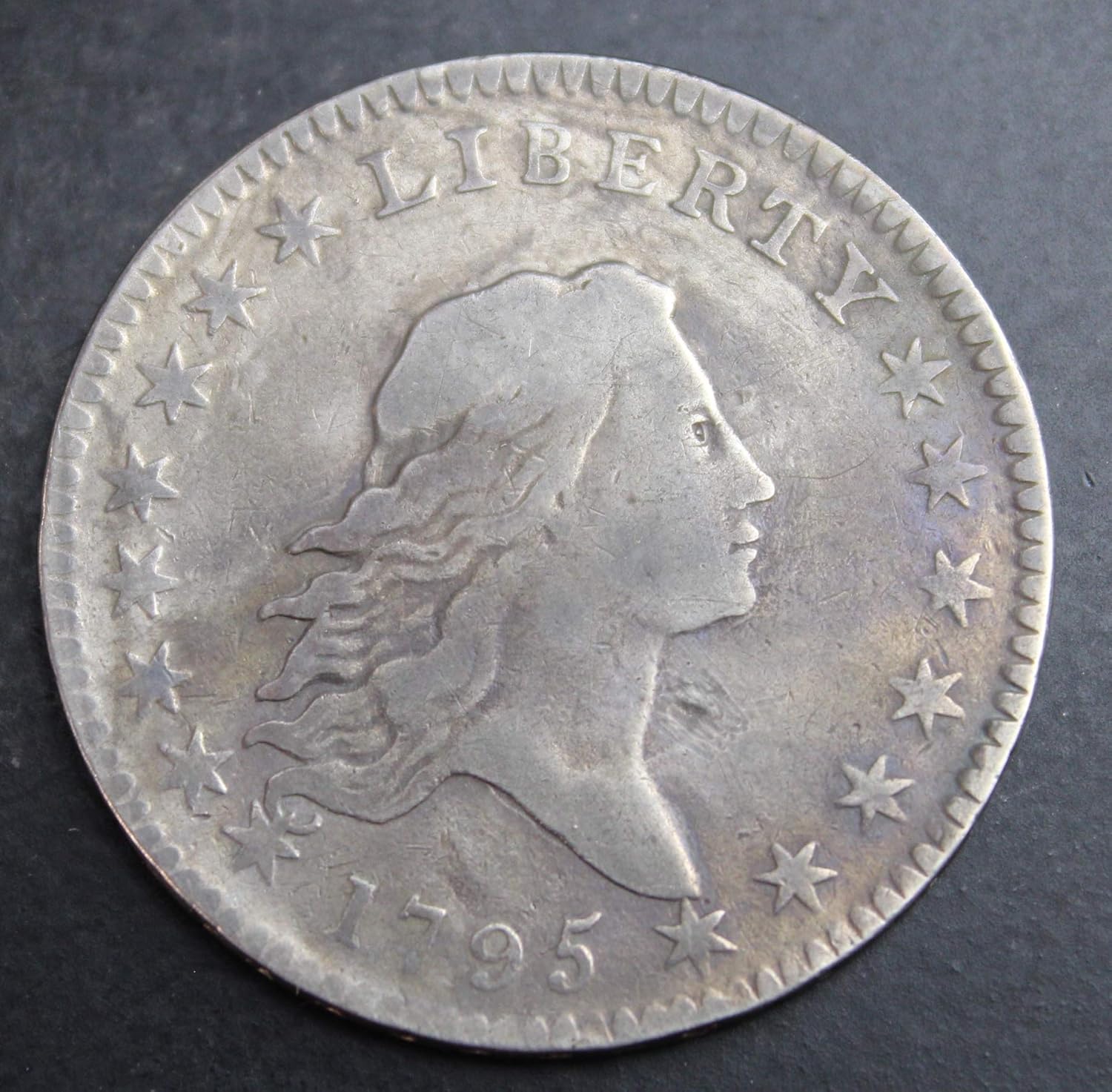 1795 Flowing Hair Silver Half Dollar Exceptional Coin