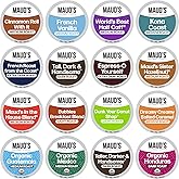 Maud's Coffee Lovers Variety Pack Coffee Pods, 40 ct, 16 Assorted Flavors in Recyclable Single Serve Pods – 100% Arabica Beans, Compatible with Keurig K Cups Maker