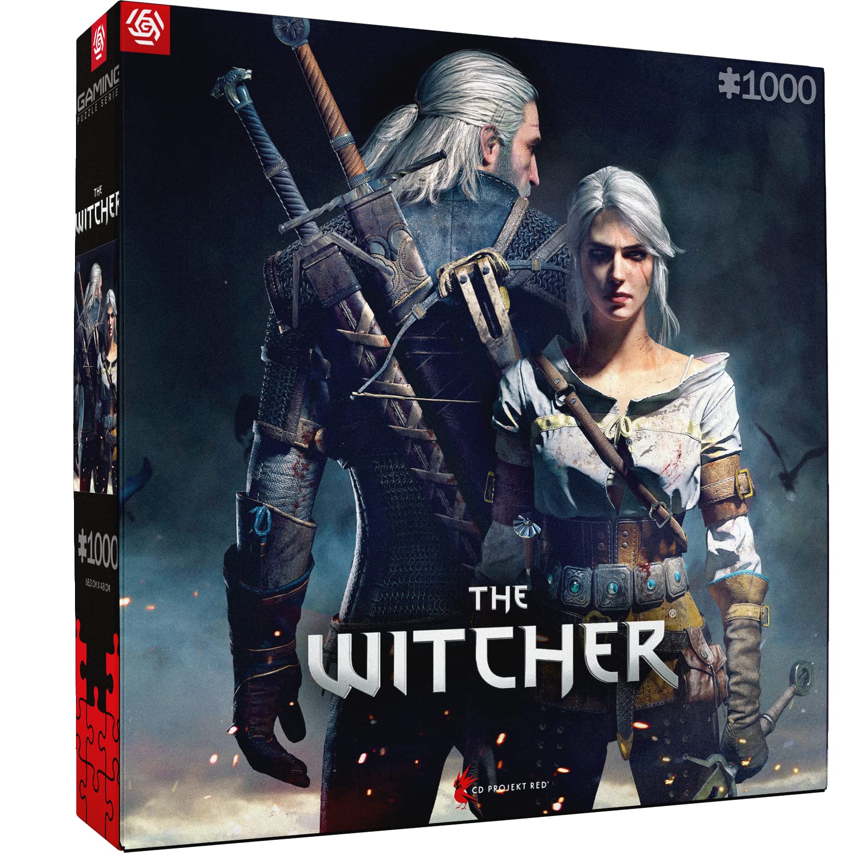 Good Loot Gaming Puzzle The Witcher Geralt and Ciri Computer Games Puzzles for Teens and Adults Leisure Ideas Inspired By A Computer Game 1000 Pieces 68 x 48 cm — image 1