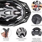 ioutdoor Bike Helmet Men Women Adjustable 56-62cm 22 Vents Detachable Visor view 3