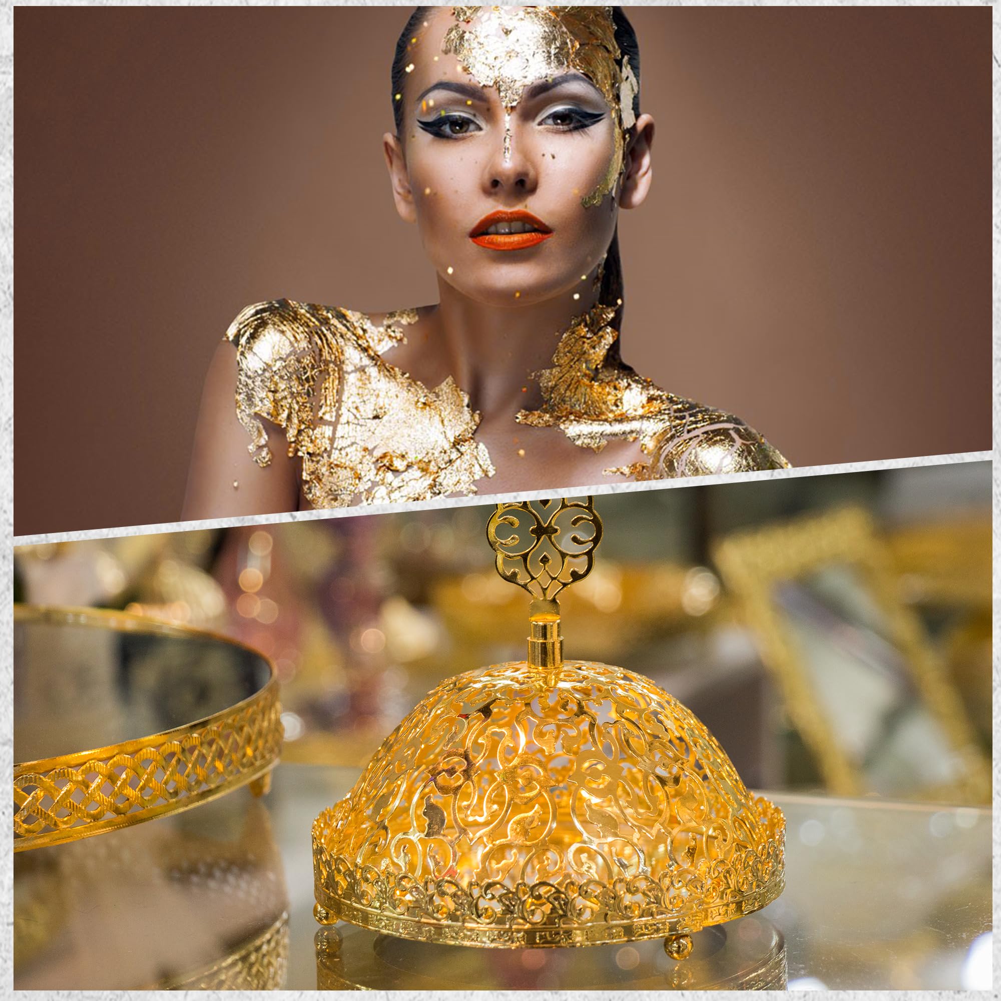 300Pcs Gold Leaf 5.1