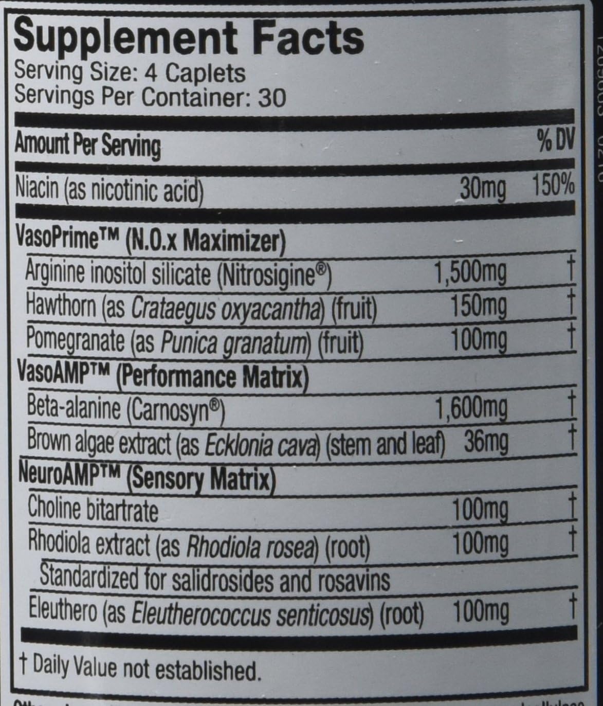 MuscleTech NaNOX9 Pre Workout Amplifier, Boosts Nitric Oxide for Extreme Muscle Pumps & Enhanced Blood Flow & Nutrient Delivery, 120 Pills: Health & Personal Care