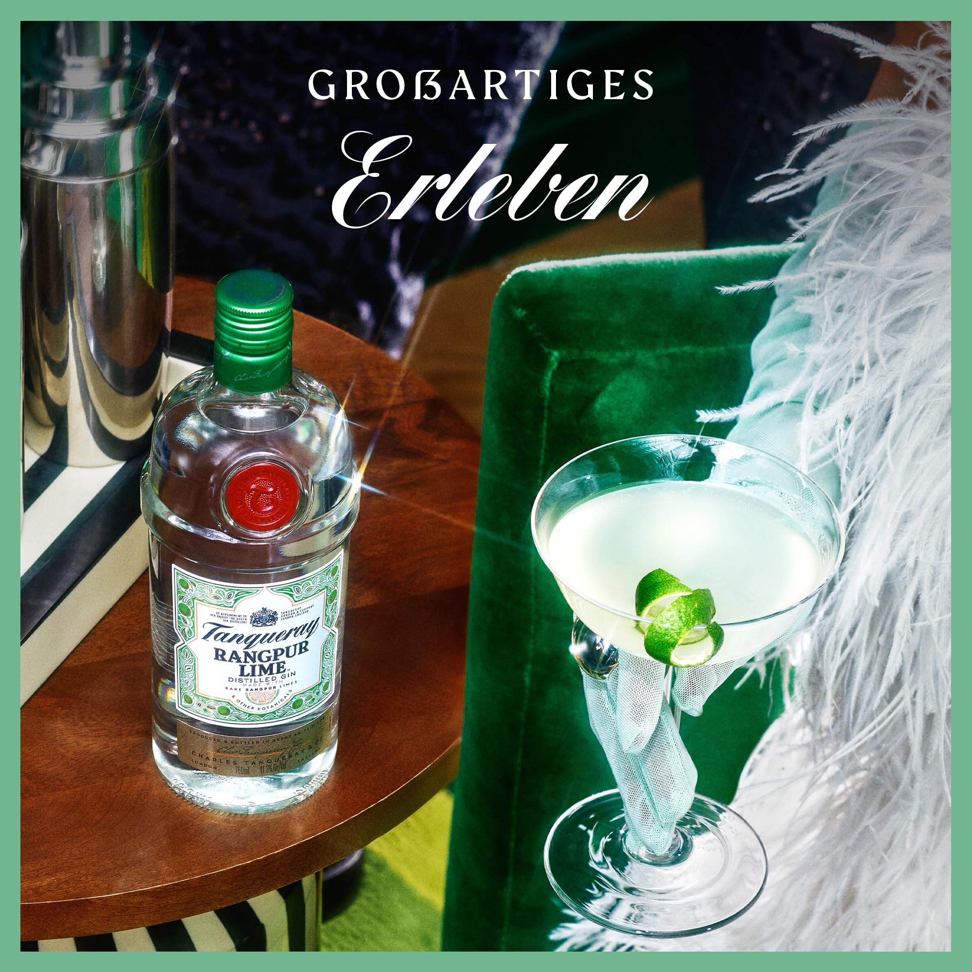 Tanqueray Rangpur Lime, Destillierter Gin, mit Zitrusfrische, aromatisiert, 5-fach destilliert auf englischem Boden, 41,3% Vol, 700ml Einzelflasche 7