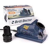 Drill Doctor DD350X Drill Bit Sharpener | 3/32" to 1/2", Electric Sharpener, High Speed, Portable, Steel &amp; Masonry &amp; Carbide &amp; Tin-Coated Bits