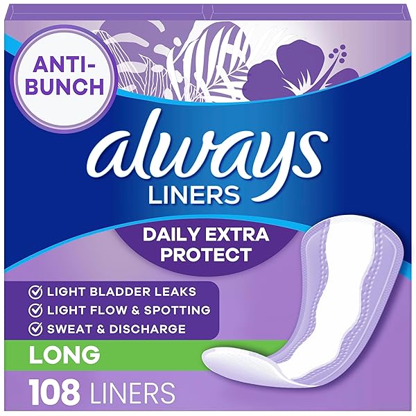ALWAYS PANTY LINERS FOR WOMEN ANTI-BUNCH XTRA PROTECTION...