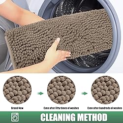 IM HOME Chenille Absorbent Outdoor Doormat 36" x
