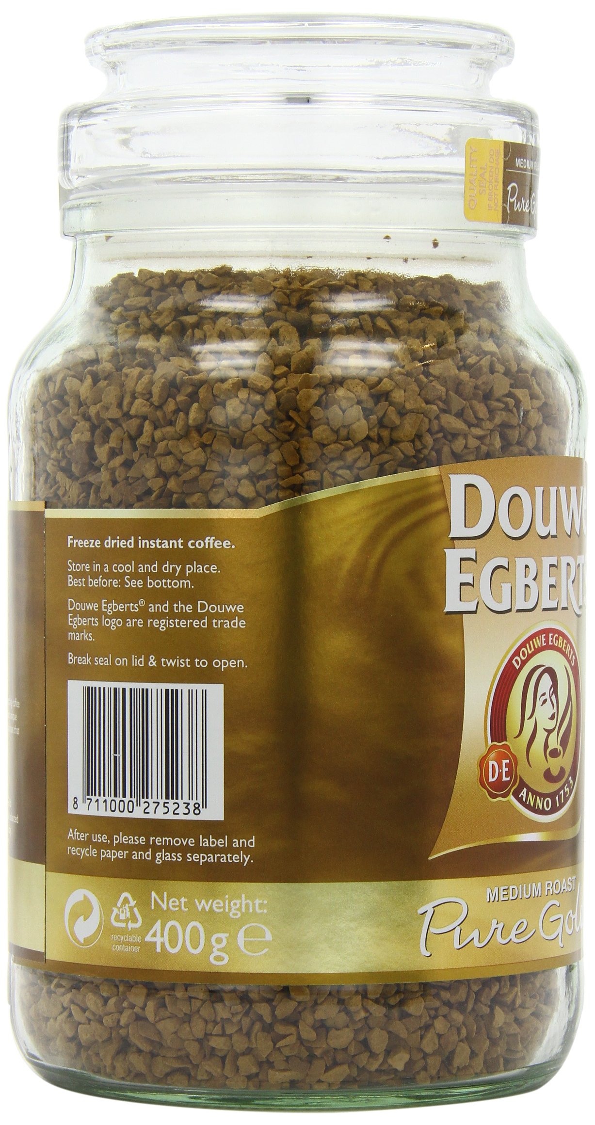 Douwe Egberts Pure Gold Instant Coffee 400g Buy Online in Colombia at