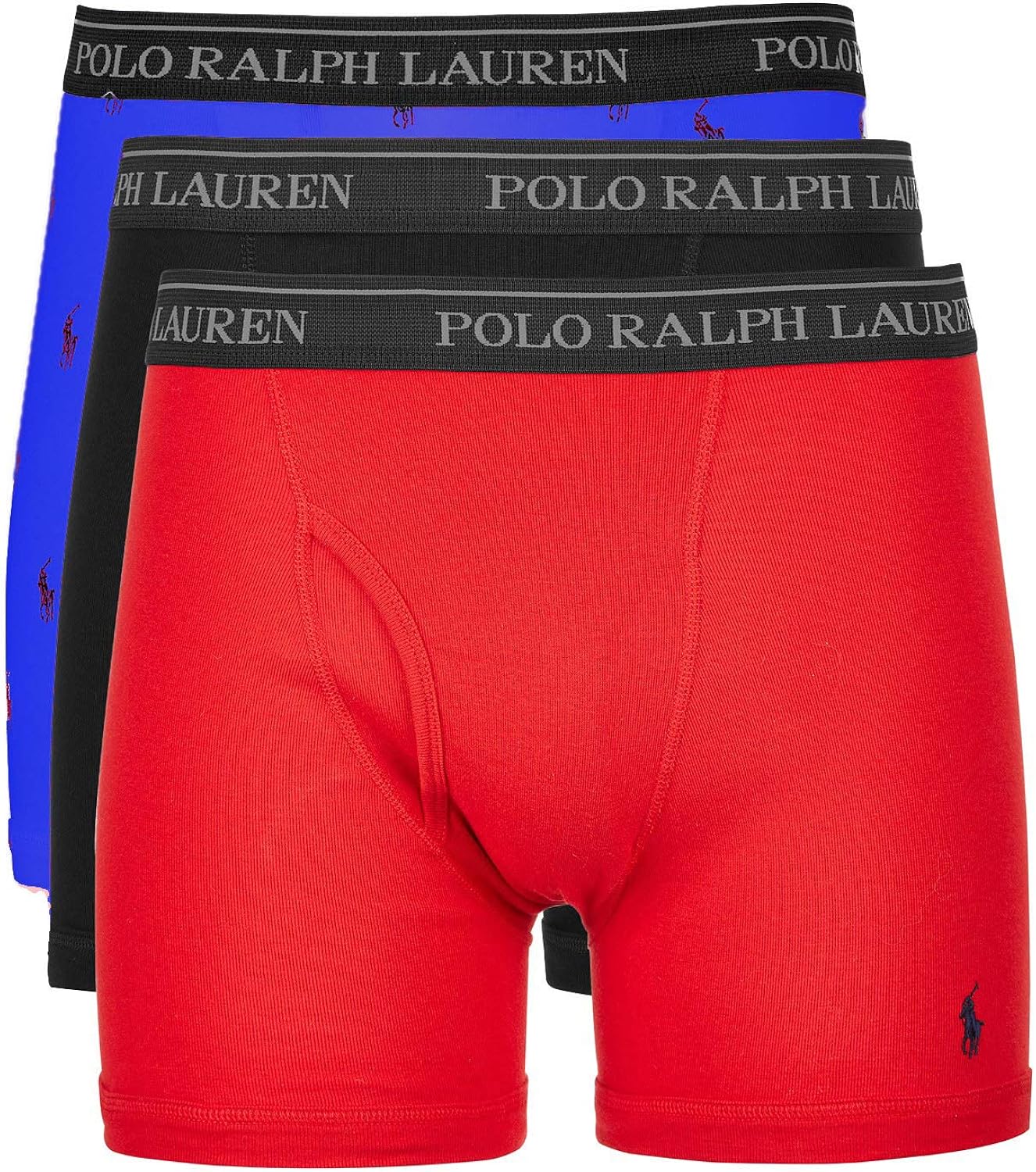 Buy Polo Ralph Lauren Men`s Classic Fit Boxer Briefs 3 Pack (Red(FCBBP3