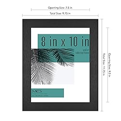 MCS Studio Gallery Frame, Black Woodgrain, 8 x 10