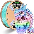 OVV3D Rainbow PLA Filament 1.75mm, Rainbow PLA 3D Printer Filament Multicolor Matte Color Changing Rainbow PLA Filament with 