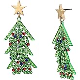 Betsey Johnson Christmas Tree Drop Earrings